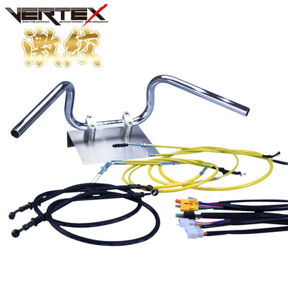 GSX400 インパルス 05-07年/GK7CA 激絞りアップハンドル セット カラー ワイヤー