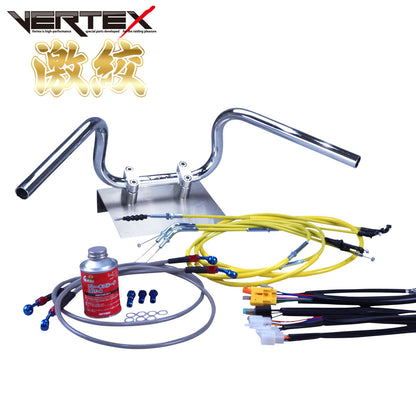 CB400SF 99-03 NC39 Super Narrow Ape Hanger Handlebar Set, Color Wires