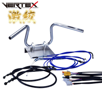 XJR400 95-97年 4HM 激絞りアップハンドル セット カラー ワイヤー