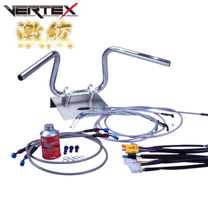 バンディット250 90-94年/GJ74 激絞りアップハンドル セット メッシュ ワイヤー