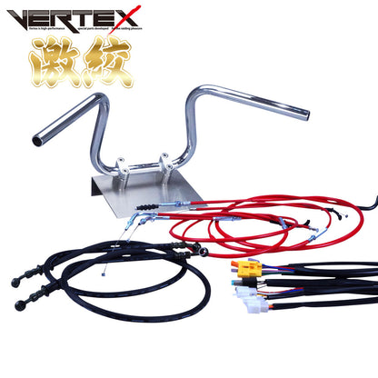 XJR400 95-97年 4HM 激絞りアップハンドル セット カラー ワイヤー