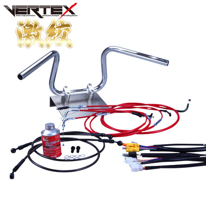 バンディット250 90-94年/GJ74 激絞りアップハンドル セット カラー ワイヤー