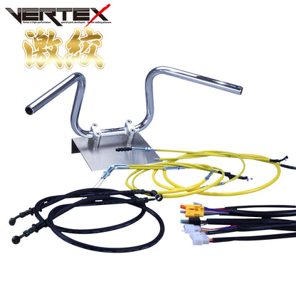 XJR400 93-94年 4HM 激絞りアップハンドル セット カラー ワイヤー