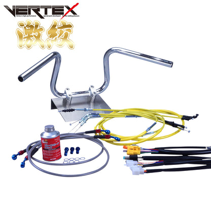 XJR400 93-94年 4HM 激絞りアップハンドル セット カラー ワイヤー