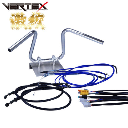 XJR400 93-94年 4HM 激絞りアップハンドル セット カラー ワイヤー