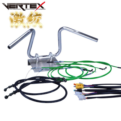 XJR400 95-97年 4HM 激絞りアップハンドル セット カラー ワイヤー