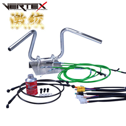 XJR400 95-97年 4HM 激絞りアップハンドル セット カラー ワイヤー