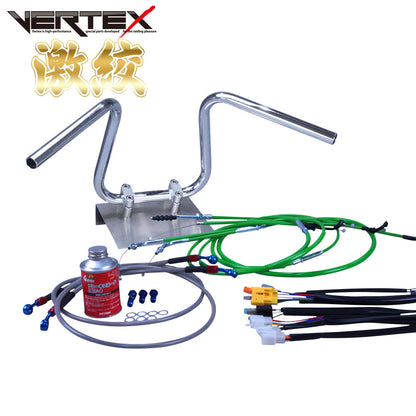 XJR400R 98-00年 4HM 激絞りアップハンドル セット カラー ワイヤー