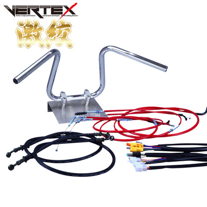 XJR400 93-94年 4HM 激絞りアップハンドル セット カラー ワイヤー