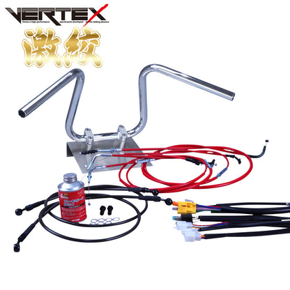 XJR400 95-97年 4HM 激絞りアップハンドル セット カラー ワイヤー