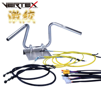 Z400FX All Models KZ400E Extreme Narrow Ape Hanger Handlebar Set Color Wire