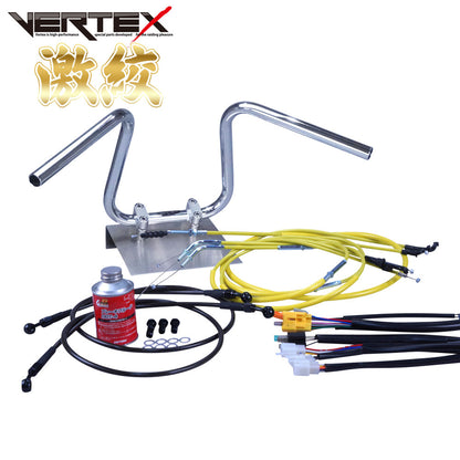 Zephyr χ (Kai) all model years ZR400C Super-narrow Ape Hanger Set with Color Wires