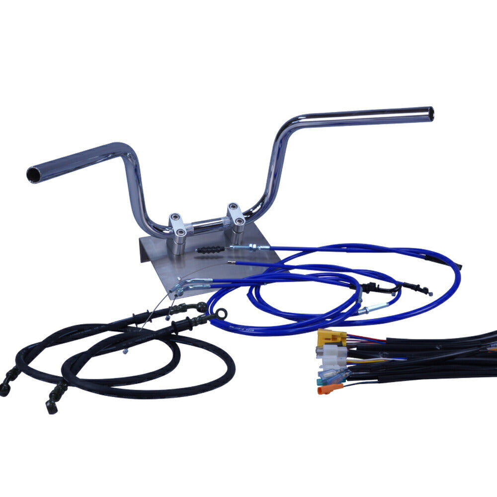 XR50/100モタード ミニ鬼アップハンドル セット カラー ワイヤー