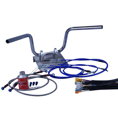 XR50/100モタード ミニ鬼アップハンドル セット カラー ワイヤー