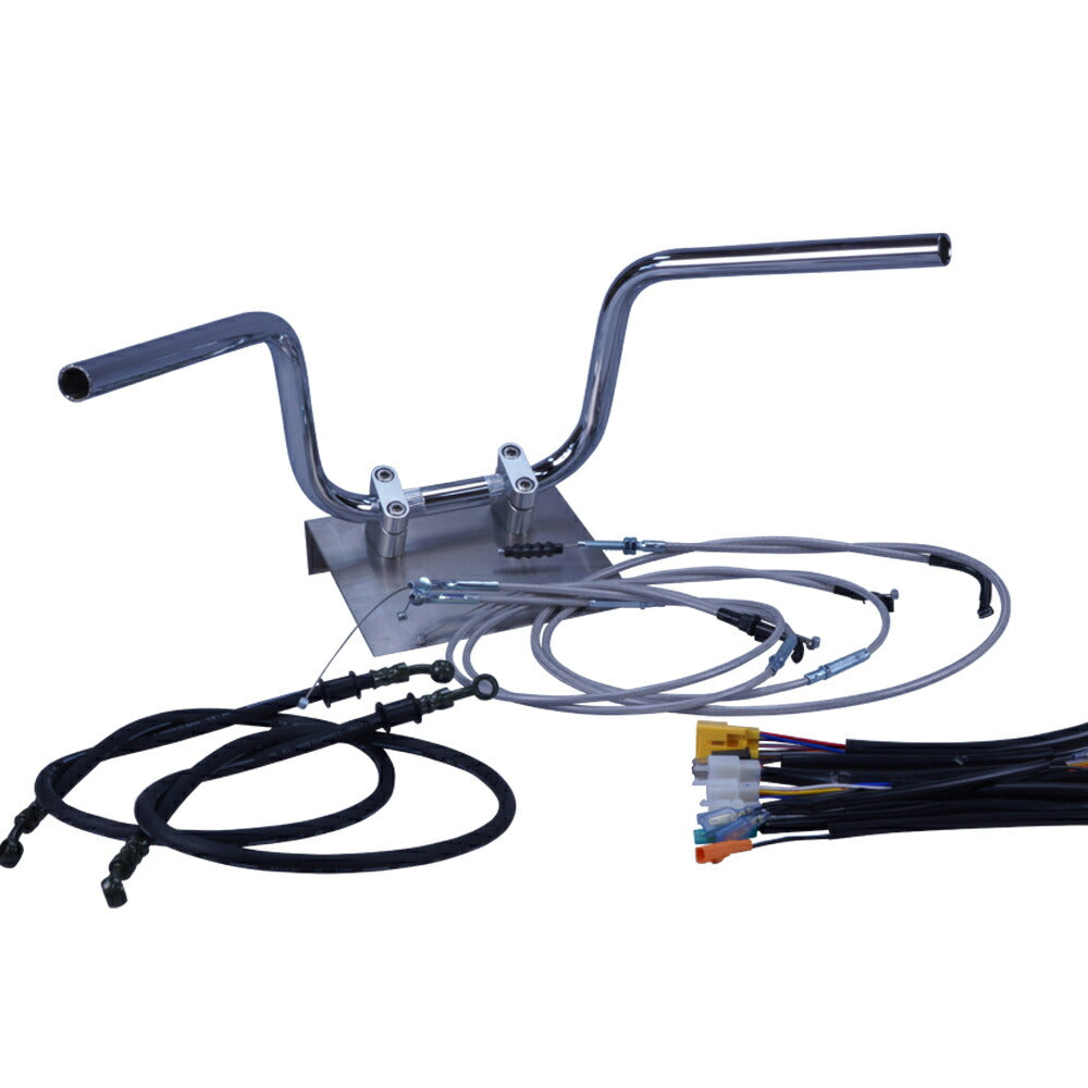 モンキー6V 74-84年 ミニ鬼アップハンドル セット メッシュ ワイヤー