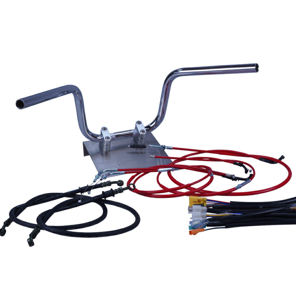 モンキー 84-98年 Z50J ミニ鬼アップハンドル セット カラー ワイヤー