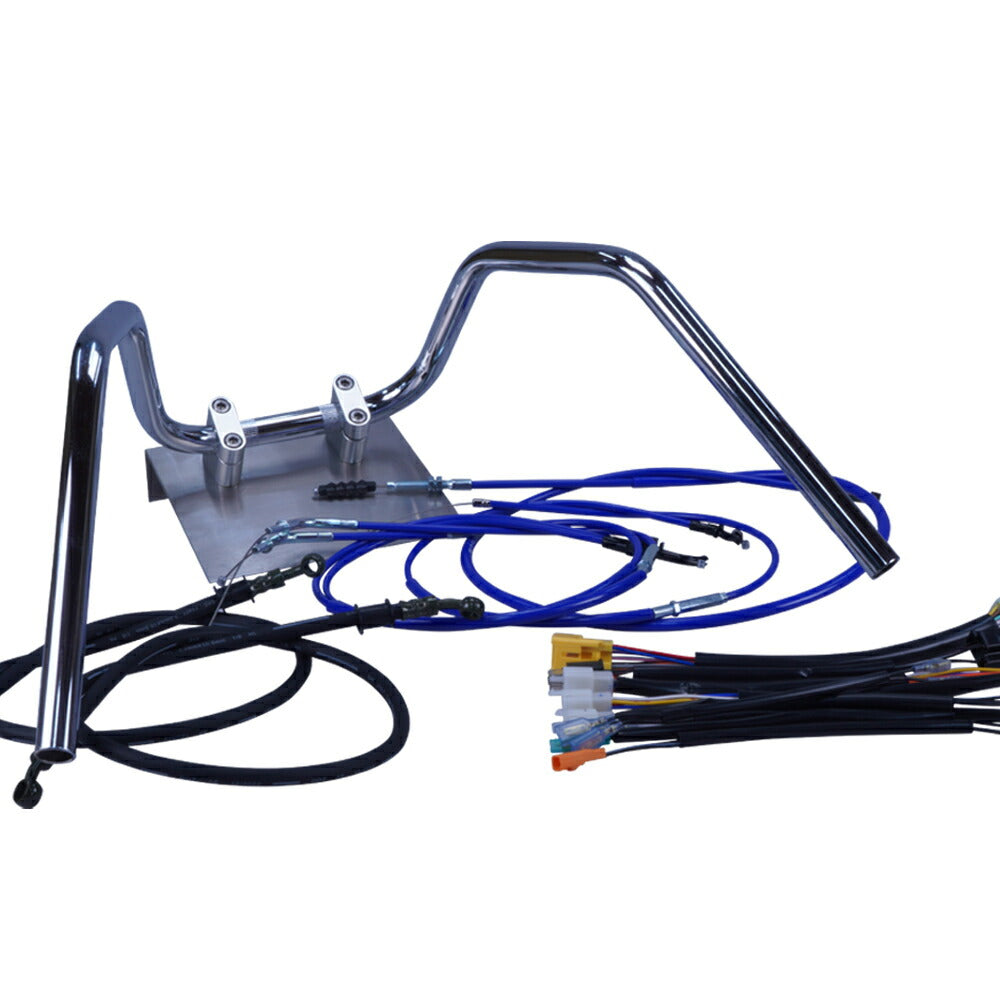 モンキー 84-98年 Z50J ミニ6ベントアップハンドル セット カラー ワイヤー