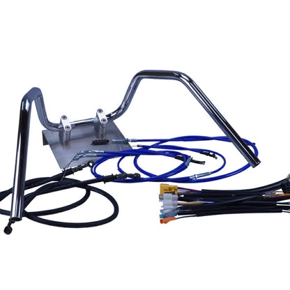 モンキー 84-98年 Z50J ミニ6ベントアップハンドル セット カラー ワイヤー