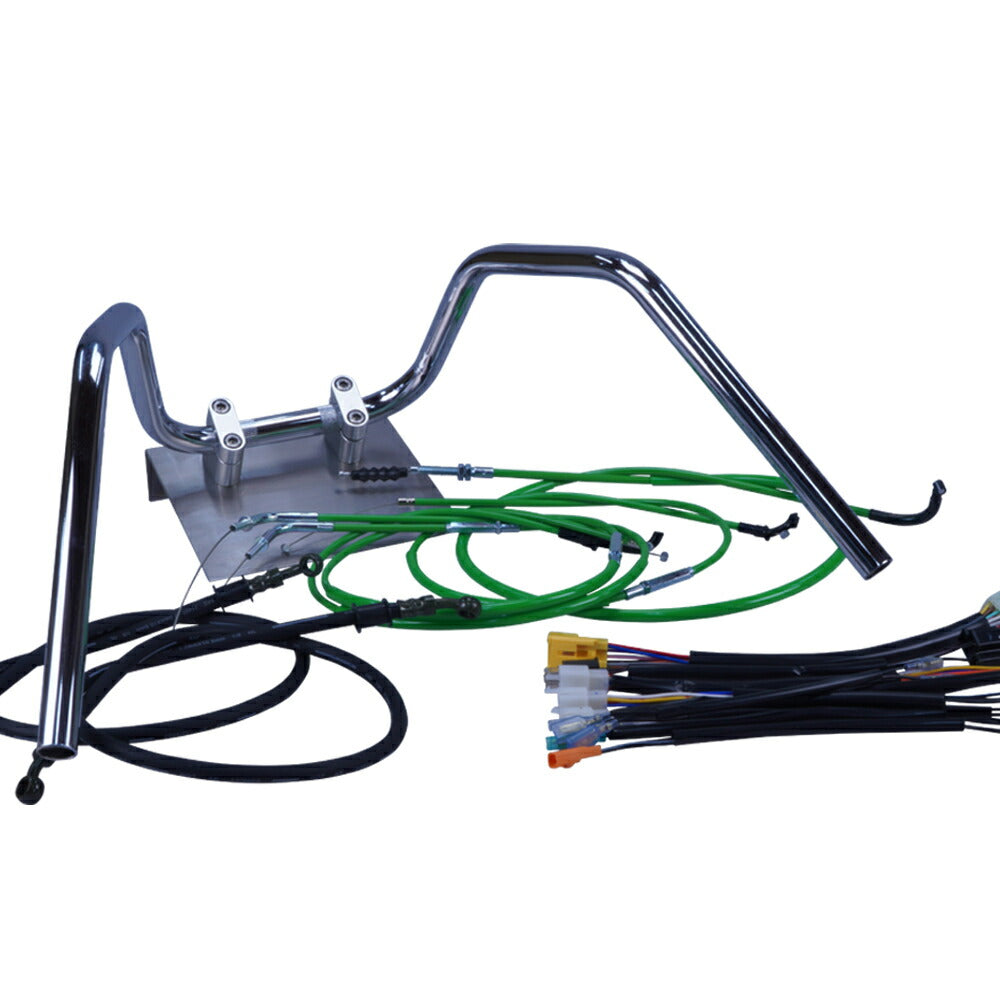 モンキー 84-98年 Z50J ミニ6ベントアップハンドル セット カラー ワイヤー