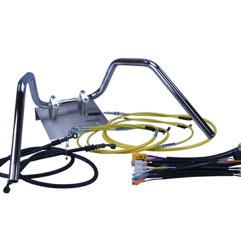 モンキー 84-98年 Z50J ミニ6ベントアップハンドル セット カラー ワイヤー