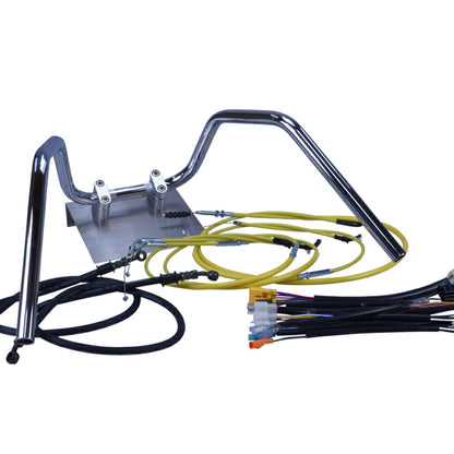 モンキー 84-98年 Z50J ミニ6ベントアップハンドル セット カラー ワイヤー