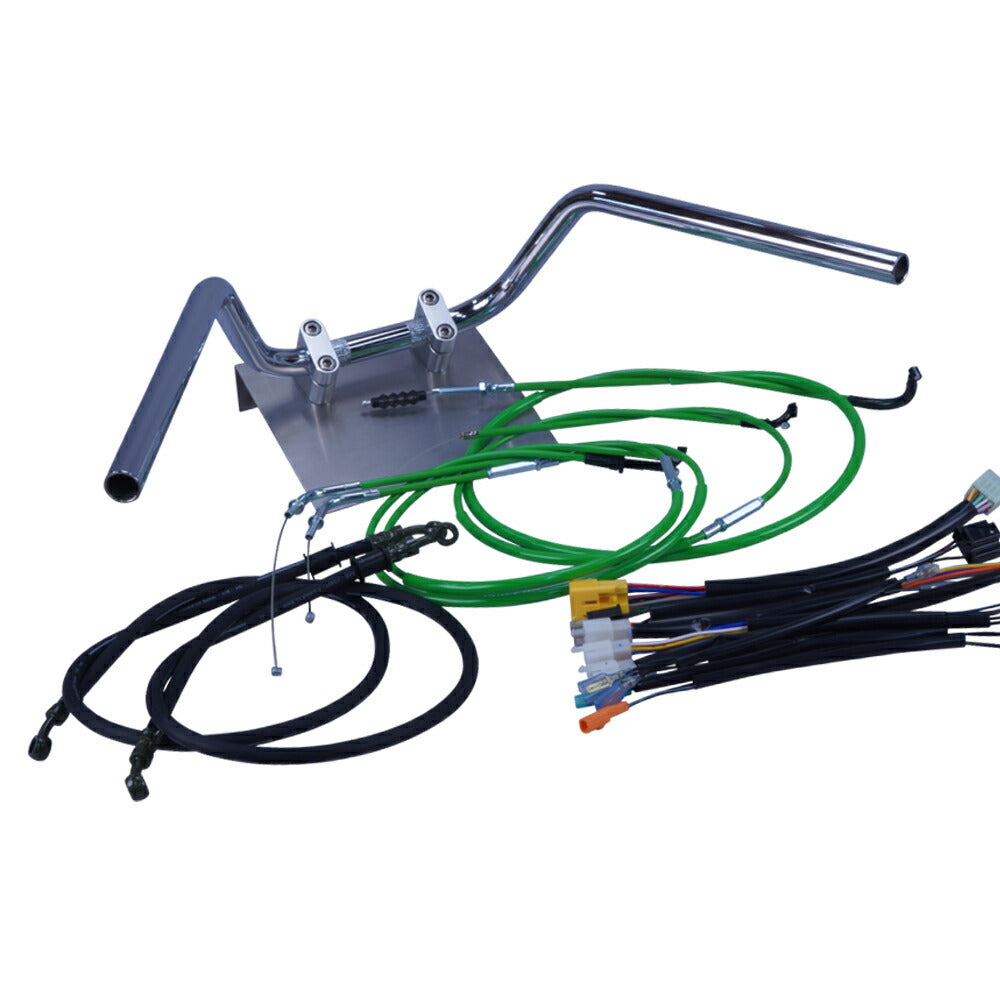 モンキー 84-98年 Z50J ミニ鬼アップハンドル セット カラー ワイヤー