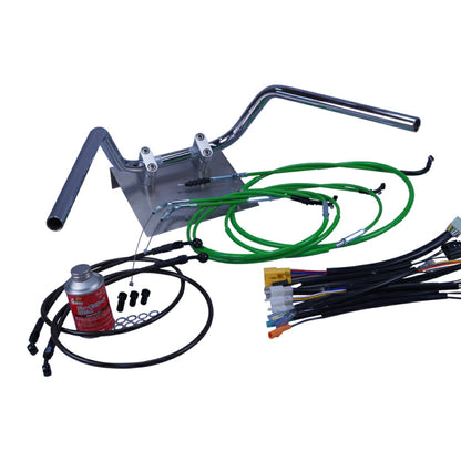 XR50/100モタード ミニ鬼アップハンドル セット カラー ワイヤー