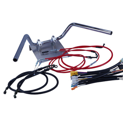 モンキー 99-07年 AB27 ミニ鬼アップハンドル セット カラー ワイヤー