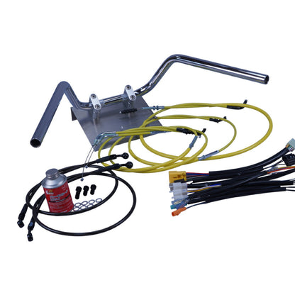 XR50/100モタード ミニ鬼アップハンドル セット カラー ワイヤー