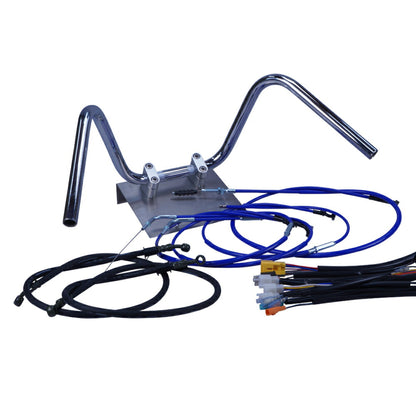 モンキー 84-98年 Z50J ミニしぼりアップハンドル セット カラー ワイヤー