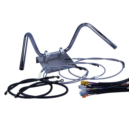 モンキー6V 74-84年 ミニしぼりアップハンドル セット メッシュ ワイヤー