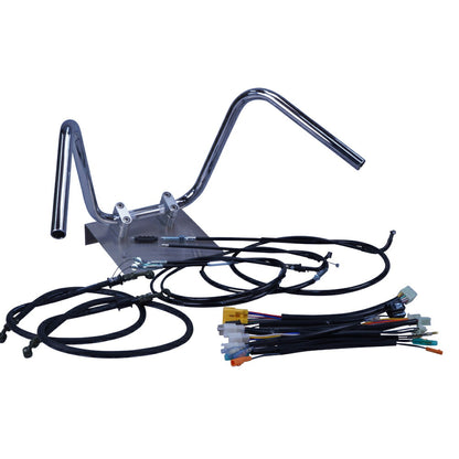 GS50 全年式 NA41A ミニしぼりアップハンドル セット ブラック ワイヤー