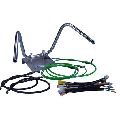 APE50 08-09 AC16 Mini Shibori Up Handlebar Set Color Wires