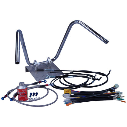 NS-1 全年式 AC12 ミニしぼりアップハンドル セット ブラック ワイヤー