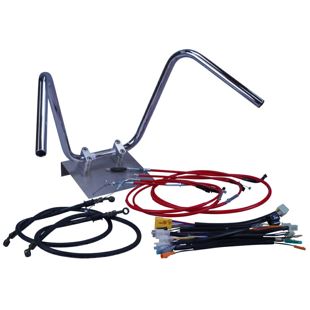 APE50 08-09 AC16 Mini Shibori Up Handlebar Set Color Wires
