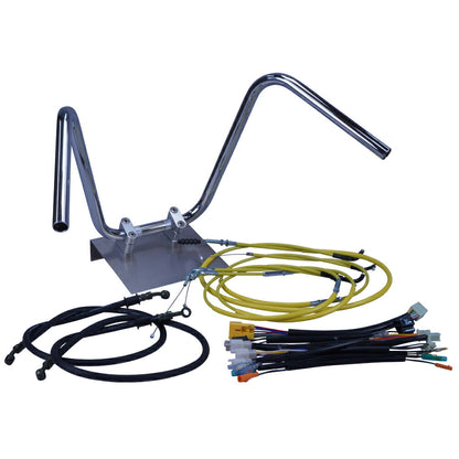 モンキー 99-07年 AB27 ミニしぼりアップハンドル セット カラー ワイヤー