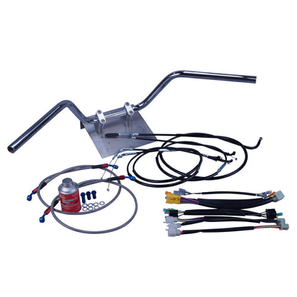 CB400SB 06-07年 NC39 鬼ハンドル セット ブラック ワイヤー