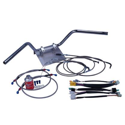 Z250FT A4/A5 82年 KZ250A 鬼ハンドル セット ブラックメッシュ ダークメッシュ ワイヤー