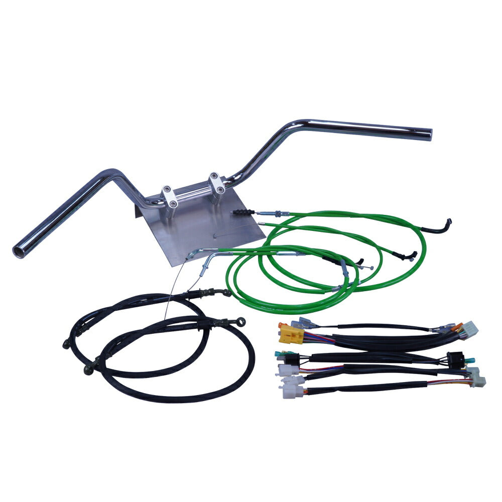 Z400FX 全年式 KZ400E 鬼ハンドル セット カラー ワイヤー