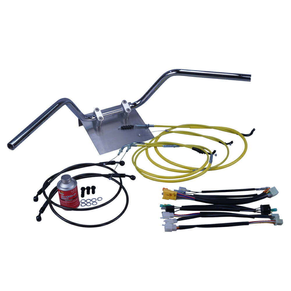 SR400 01-02年 RH01J 鬼ハンドル セット カラー ワイヤー