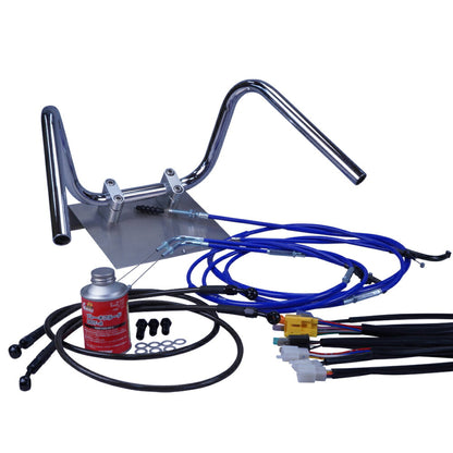 XJR400R 98-00年 4HM しぼりアップハンドル セット カラー ワイヤー