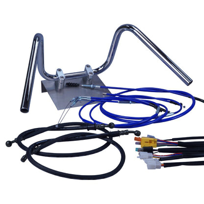 RG250E 78-80年 しぼりアップハンドル セット カラー ワイヤー