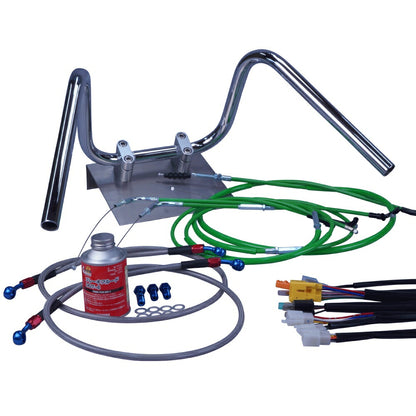 GSX400E 刀 (ザリ、ゴキ) GK51 しぼりアップハンドル セット カラー ワイヤー