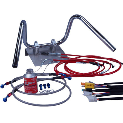 Z400FX 全年式 KZ400E しぼりアップハンドル セット カラー ワイヤー