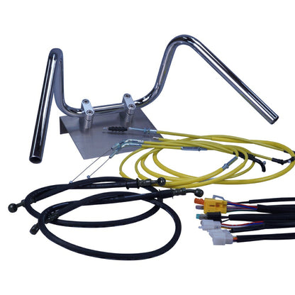 XJR400 93-94年 4HM しぼりアップハンドル セット カラー ワイヤー