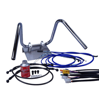 CB400SF 08年-17年 NC42 ABS不可 しぼりアップハンドル セット カラー ワイヤー