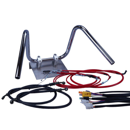 Z250FT A4/A5 82年 KZ250A しぼりアップハンドル セット カラー ワイヤー