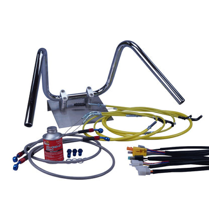 バリオス250 全年式 ZR250A しぼりアップハンドル セット カラー ワイヤー