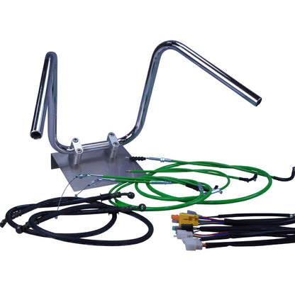 SR400 03-08年 RH01J しぼりアップハンドル セット カラー ワイヤー