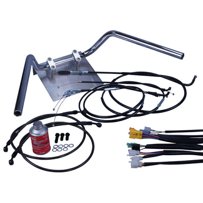 ホーネット250 96-99年 MC31 鬼ハンドル セット ブラック ワイヤー